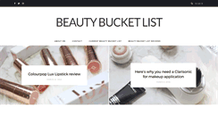 Desktop Screenshot of beautybucketlist.com